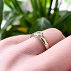 Image 7 of White gold solitaire ring with diamond | 0.17 ct.