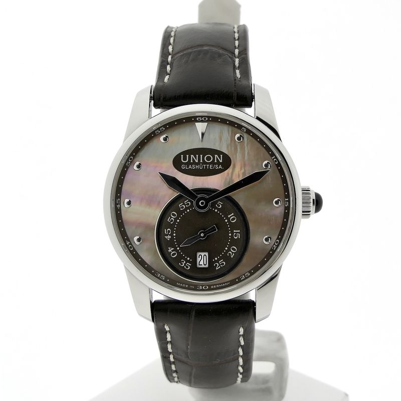 Image 3 of Union Glashütte Seris; Automatic watch with mother-of-pearl dial