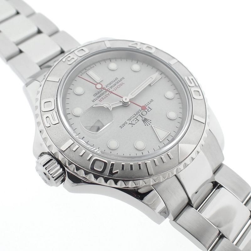 Image 11 of Rolex Yachtmaster 16622; Men's watch with platinum bezel/dial
