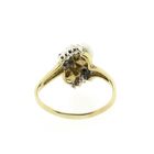 Image 3 of Gold ring with pearl and diamond 0.28 ct.