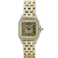 Cartier Panthère '2 Row'; 18k gold/steel women's watch