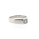 Image 4 of White Gold Solitaire Ring; 0.35 ct Diamond; 14K; Size 18
