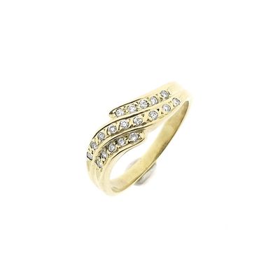 Gold ring with diamonds; 0.095 ct. Image 1 of Gold ring with diamonds; 0.095 ct.