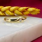 Image 2 of Gold solitaire ring with zirconia