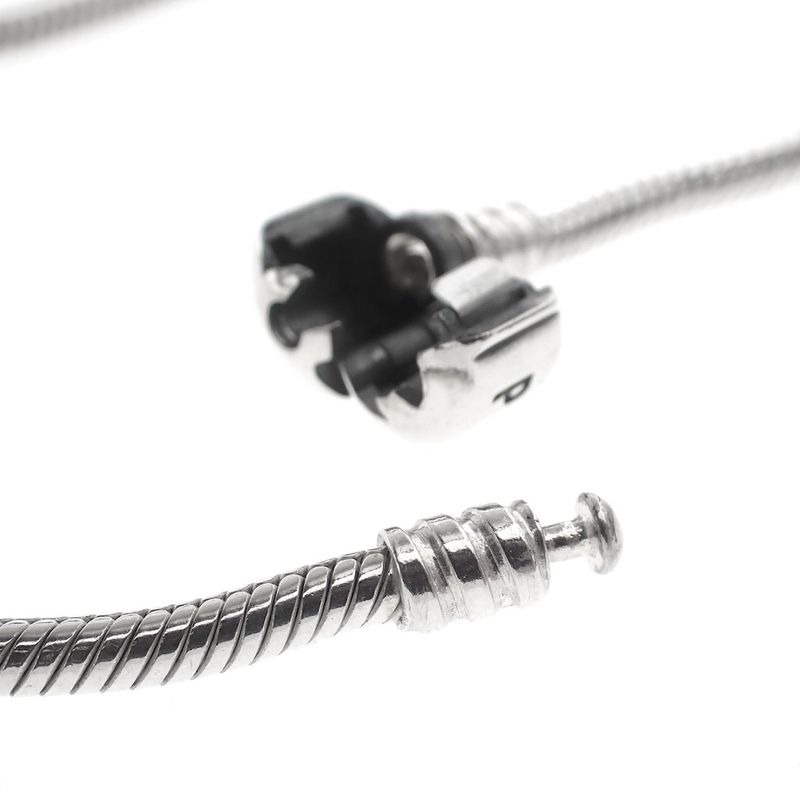 Image 6 of Pandora necklace; Silver; Snake Chain | 42 cm