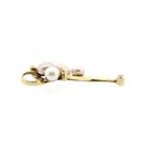 Image 7 of Gold Pendant with Baroque Pearl & Diamond; 14kt; 0.08 ct