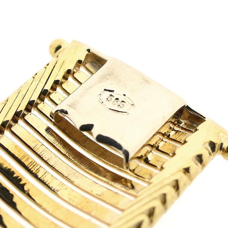 Image 9 of 14 Karat Golden Fantasy Chain Bracelet; 19 cm