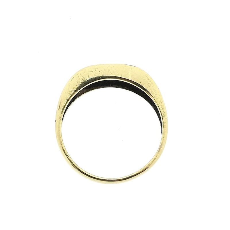 Image 5 of Gold ring with diamond; 0.09 ct.