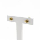 Image 4 of Gold stud earrings with pearl