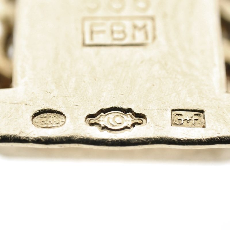 Image 6 of Gold French gourmet link bracelet | 20 cm