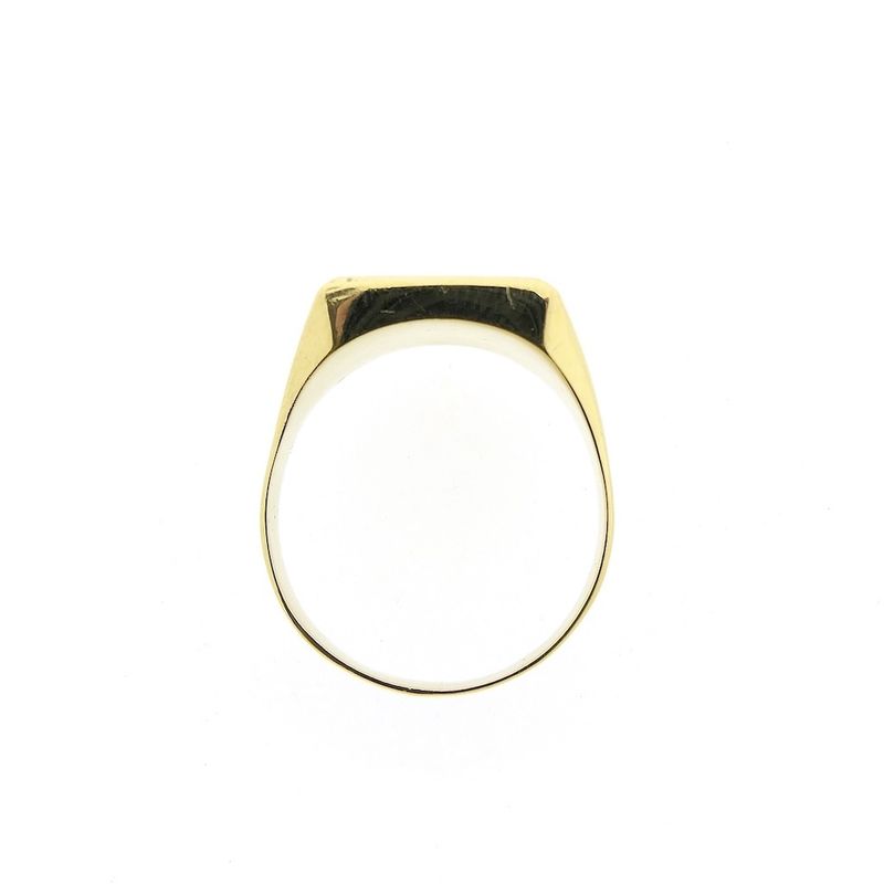 Image 4 of Gold signet ring with heliotrope
