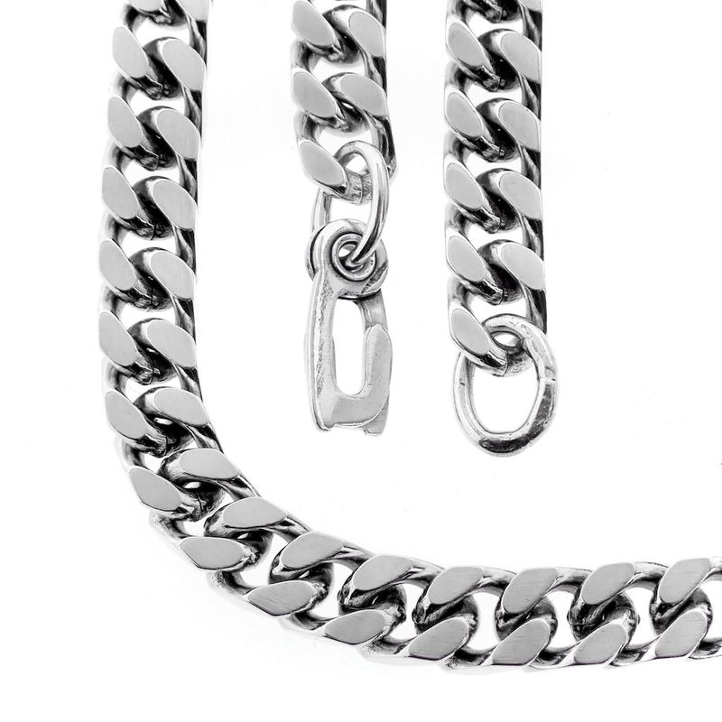 Image 1 of Silver robust gourmet link chain
