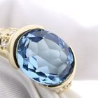 Image 6 of Gold ring with topaz and diamond