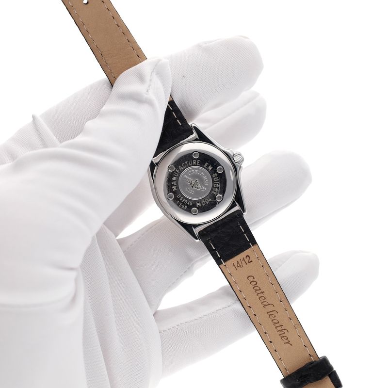 Image 14 of Breitling Callistino 'Mother of Pearl' D52045; 18k gold/steel women's watch