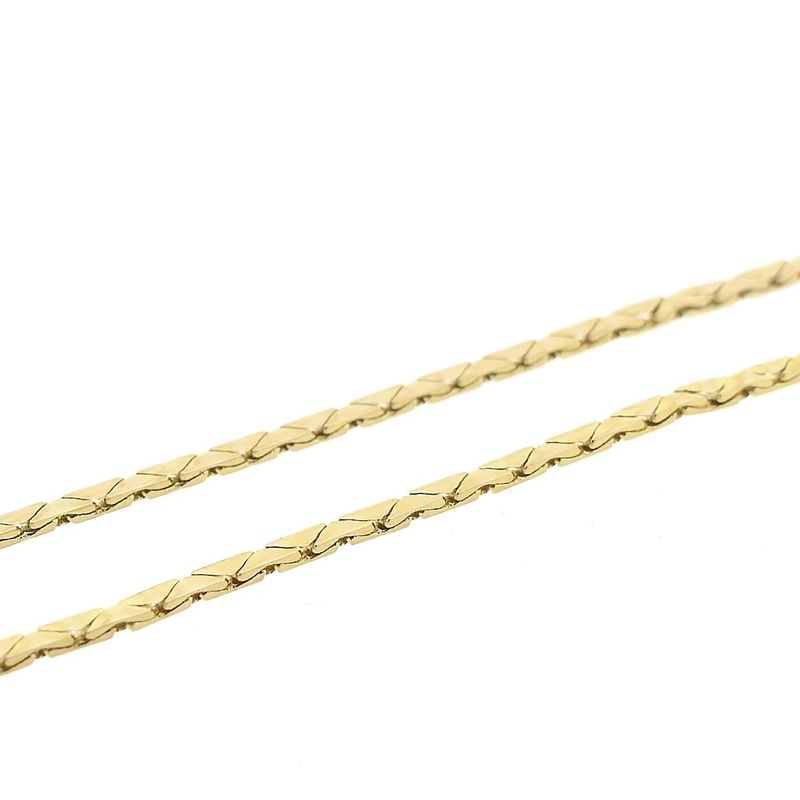Image 4 of Gold cobra link necklace with fixed pendant | 41.5 cm