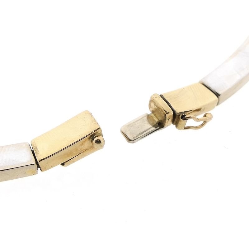 Image 8 of Two-tone gold fantasy link necklace