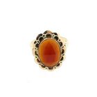 Image 3 of Vintage Gold Ring with Carnelian
