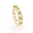 Image 1 of Gold bracelet with elephants; Size S