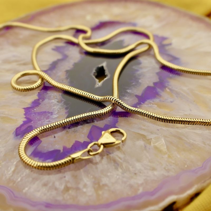 Image 2 of Gold snake link chain | 42.5 cm