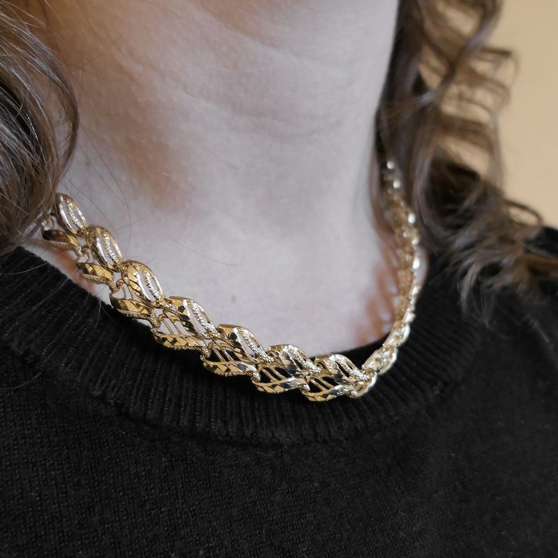 Image 11 of Golden fantasy link necklace