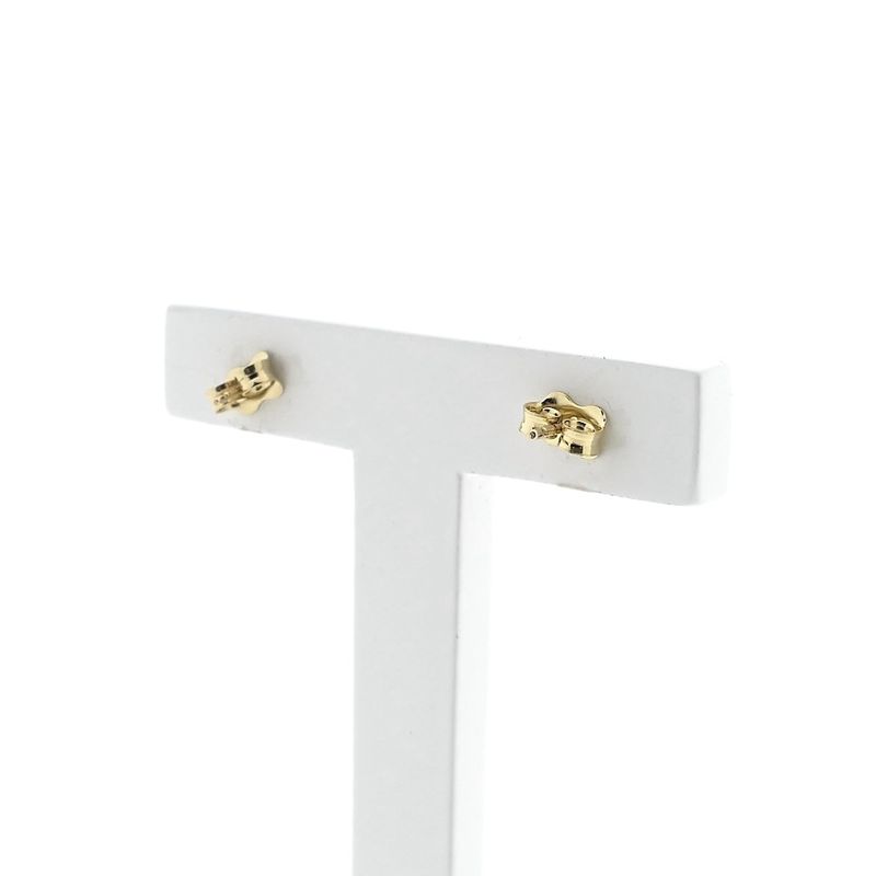 Image 3 of Two-tone gold stud earrings