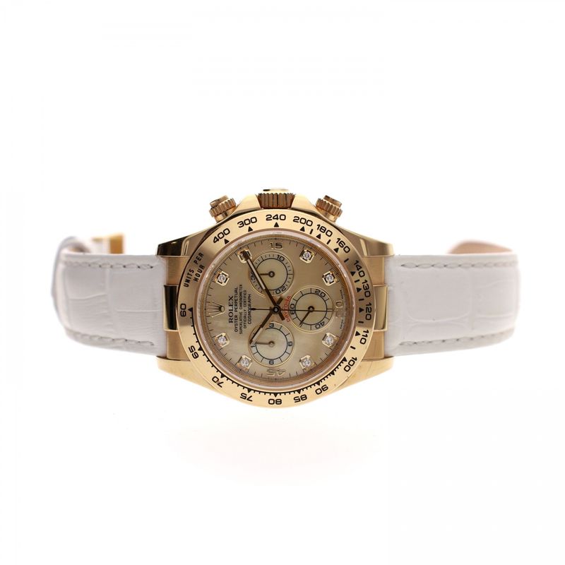 Afbeelding 11 van Rolex Daytona 116518 Mother of Pearl & Diamonds; 18ct. Gouden Heren Horloge (Full-Set 2010)