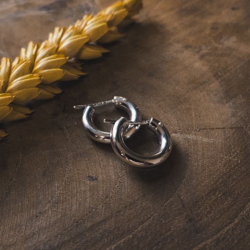 Image 2 of White gold earrings