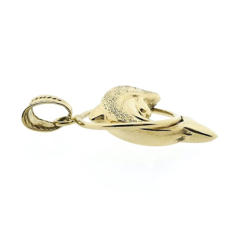 Image 4 of Golden dolphin pendant