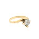 Image 7 of Gold solitaire ring with zirconia