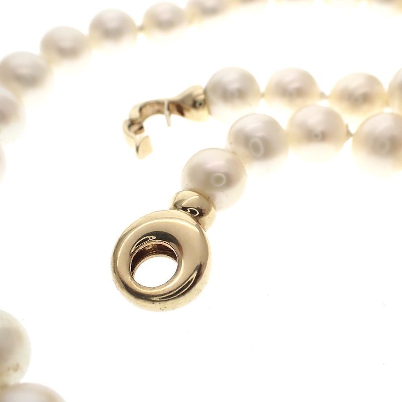 Image 4 of Pearl necklace with gold clasp | 47 cm