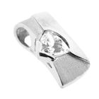 Image 7 of White gold pendant with zirconia