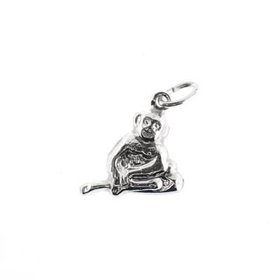 Image 1 of Silver charm; Monkey