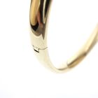 Image 3 of Gold smooth slave bracelet | Ø 63 mm