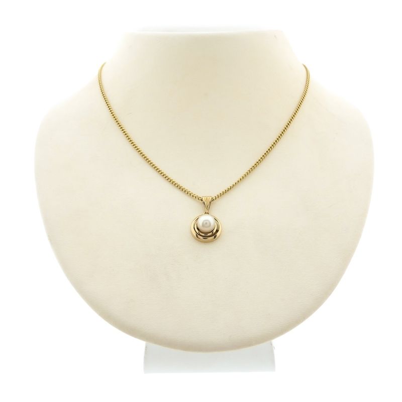 Image 3 of Gold pendant with pearl | Vintage