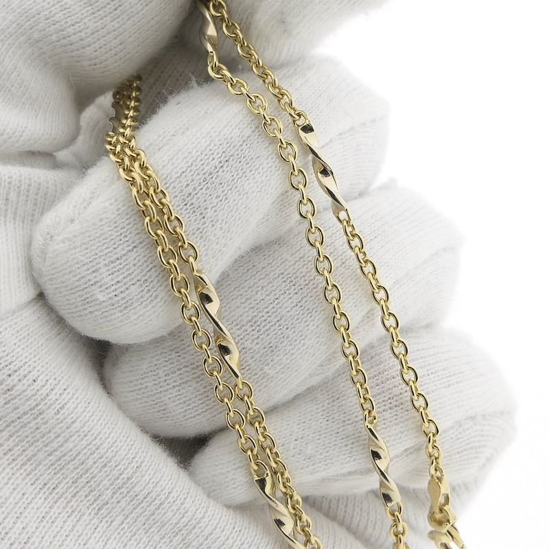 Image 7 of Two-tone fantasy/anchor link chain