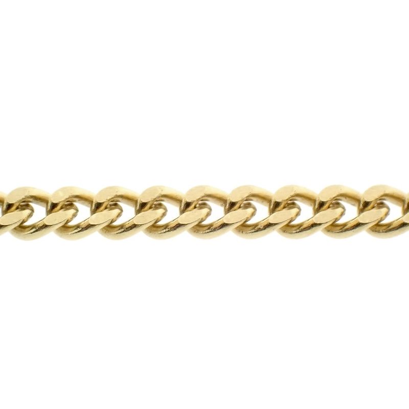 Image 6 of Gold gourmet link chain | 69.5 cm
