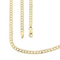 Gold flat gourmet link chain | 50 cm