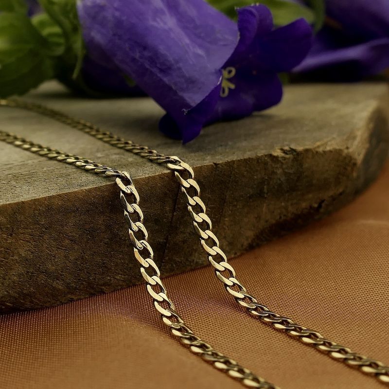 Image 2 of 9 carat gourmet link chain | 59 cm