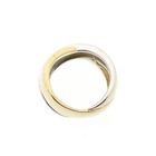 Afbeelding 4 van Bicolor gouden crossover ring