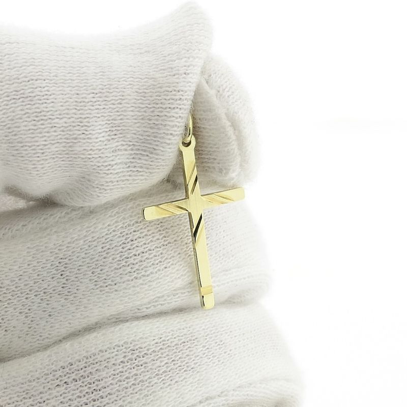 Image 2 of Gold pendant of a cross