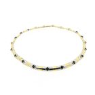 Image 7 of Two-tone gold fantasy necklace with sapphire