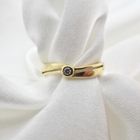 Image 3 of Gold ring with zirconia