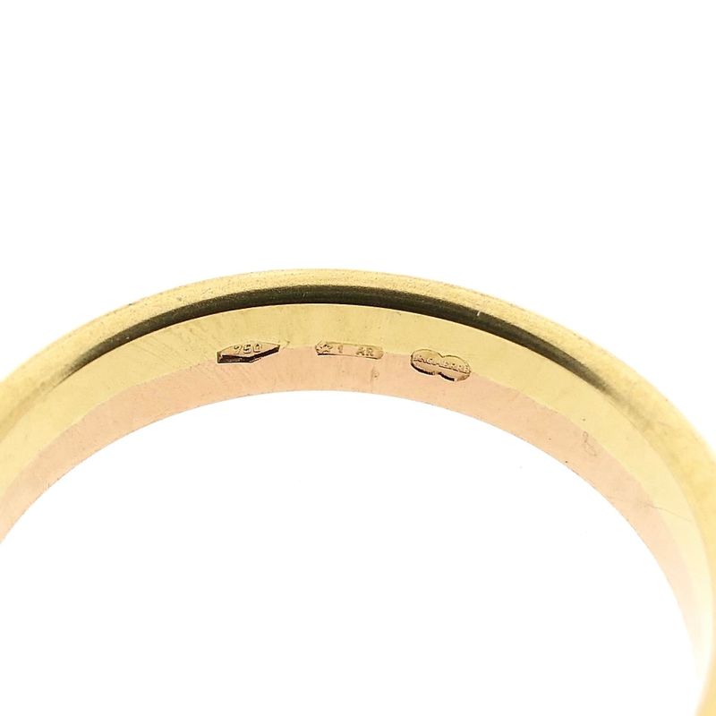 Image 8 of 18K Bicolor Gold Ring with Zirconia