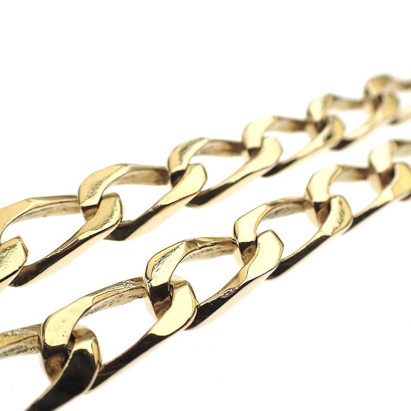 Image 7 of Wide gold gourmet link bracelet