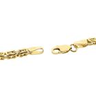 Image 7 of Gold Square Byzantine Link Necklace; Midas