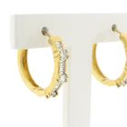Image 6 of 18K Gold Hoop Earrings with Diamond | 1.10 ct.