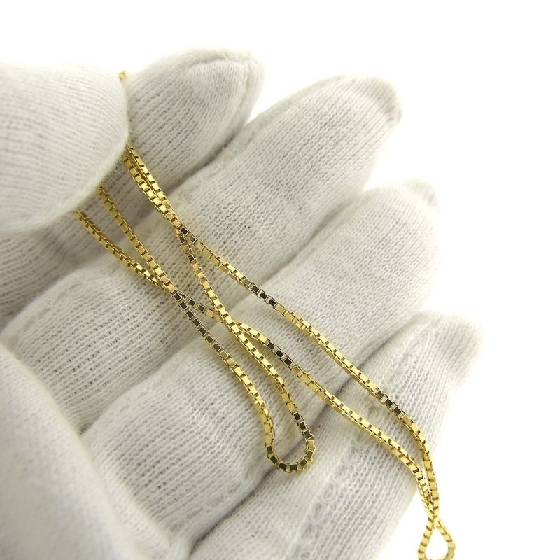 Image 7 of Gold Venetian link chain | 38.5 cm