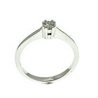 Image 3 of 18 carat white gold solitaire ring with 0.14 ct diamond.
