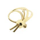 Image 11 of Vintage gold abstract brooch