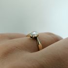 Image 7 of Gold solitaire ring with diamond